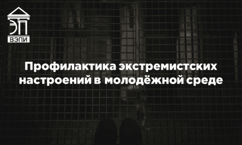 Профилактика экстремистских настроений в молодёжной среде