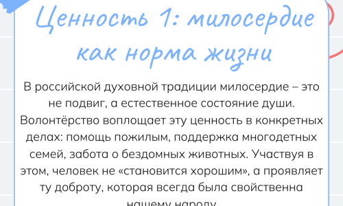 Волонтерство как ценность