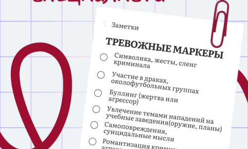 Чек-лист деструктивного поведения